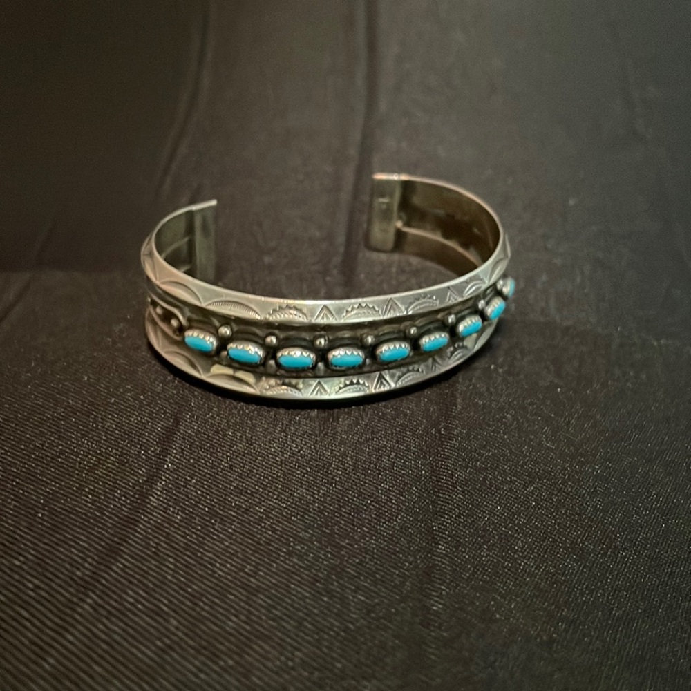 Sterling silver with turquoise bracelet